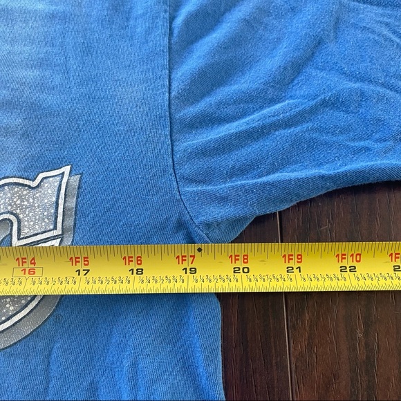 Vintage NBA Orlando Magic Mens Shirt Blue Size Medium True Fan Faded Distressed - Picture 8 of 8